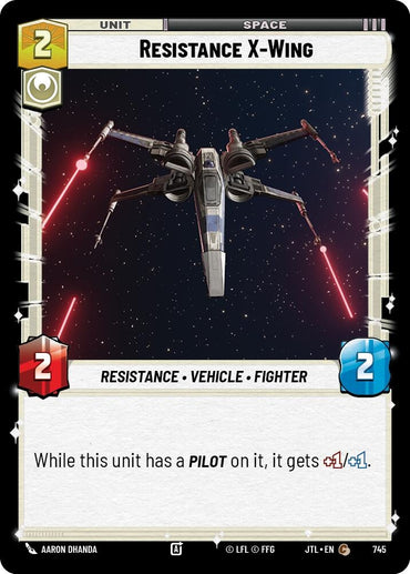 Image for Resistance X-Wing (Foil) (745) - Star Wars: Unlimited