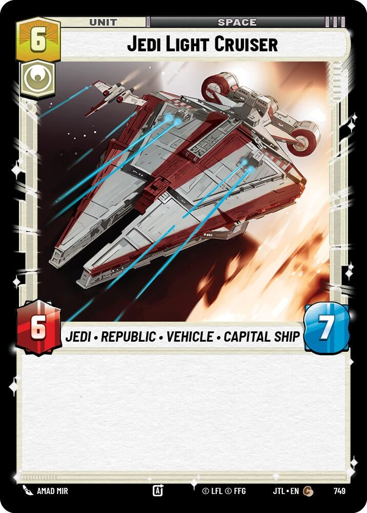 Image for Jedi Light Cruiser (Foil) (749) - Star Wars: Unlimited