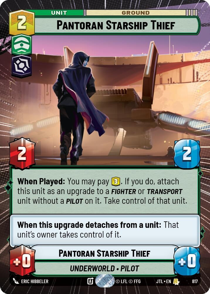 Image for Pantoran Starship Thief (Hyperspace Foil) (817) - Star Wars: Unlimited