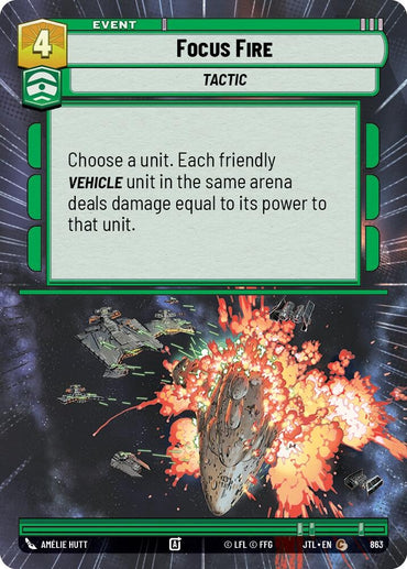Image for Focus Fire (Hyperspace Foil) (863) - Star Wars: Unlimited