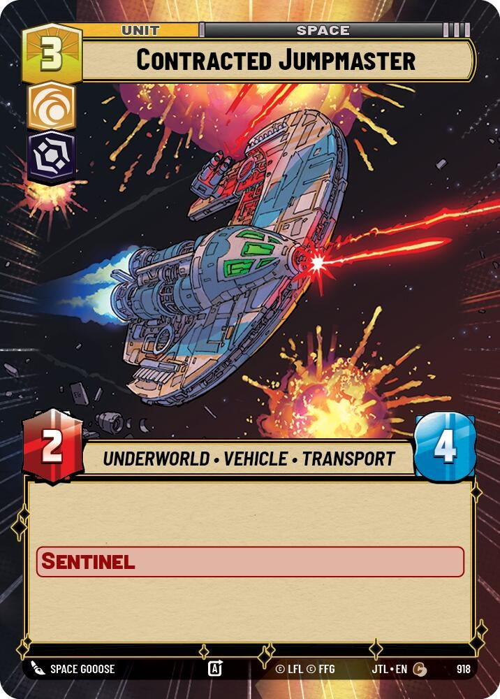 Image for Contracted Jumpmaster (Hyperspace Foil) (918) - Star Wars: Unlimited