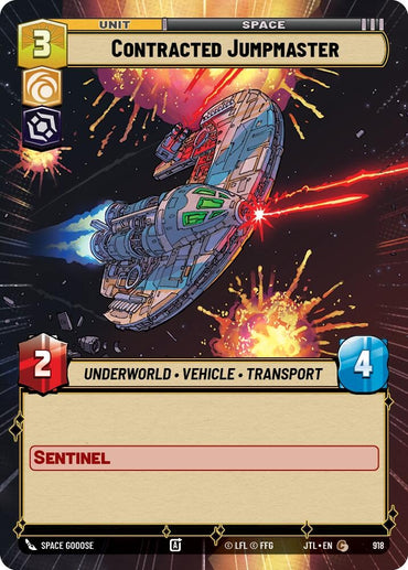 Image for Contracted Jumpmaster (Hyperspace Foil) (918) - Star Wars: Unlimited
