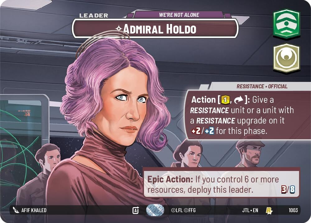 Image for Admiral Holdo (1003) - Star Wars: Unlimited