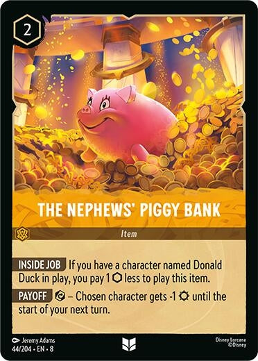 Image for The Nephews' Piggy Bank (44/204) - Disney Lorcana