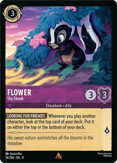 Image for Flower - Shy Skunk (76/204) - Disney Lorcana