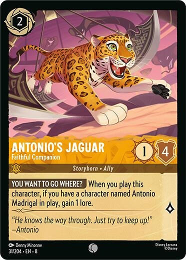 Image for Antonio's Jaguar - Faithful Companion (31/204) - Disney Lorcana