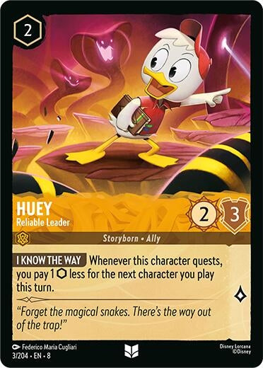 Image for Huey - Reliable Leader (3/204) - Disney Lorcana