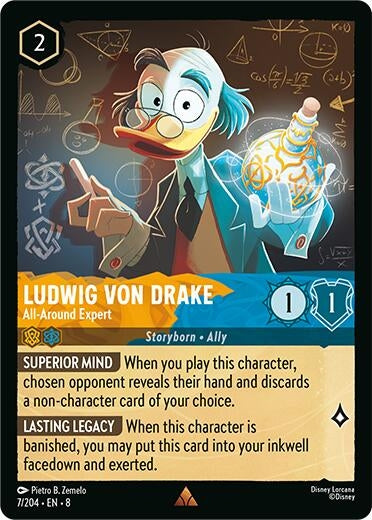 Image for Ludwig Von Drake - All-Around Expert (7/204) - Disney Lorcana