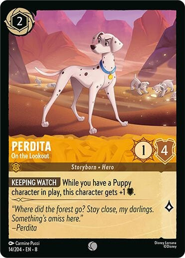 Image for Perdita - On the Lookout (14/204) - Disney Lorcana