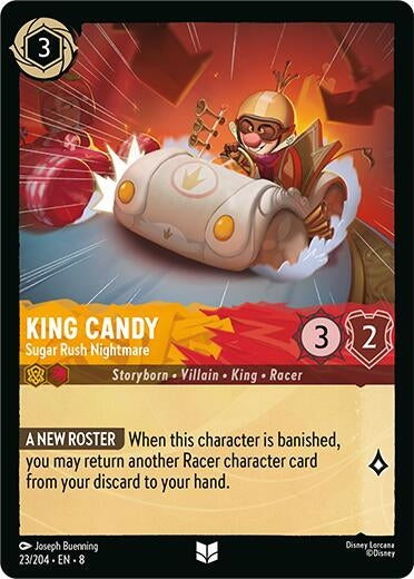 Image for King Candy - Sugar Rush Nightmare (23/204) - Disney Lorcana