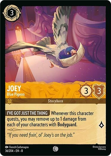 Image for Joey - Blue Pigeon (36/204) - Disney Lorcana