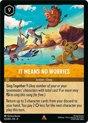 Image for It Means No Worries (42/204) - Disney Lorcana