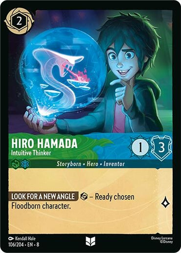Image for Hiro Hamada - Intuitive Thinker (106/204) - Disney Lorcana