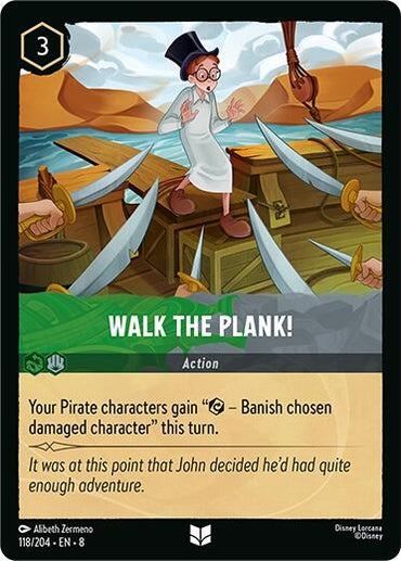 Image for Walk the Plank (118/204) - Disney Lorcana