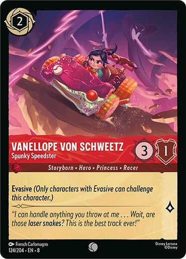 Image for Vanellope Von Schweetz - Spunky Speedster (124/204) - Disney Lorcana