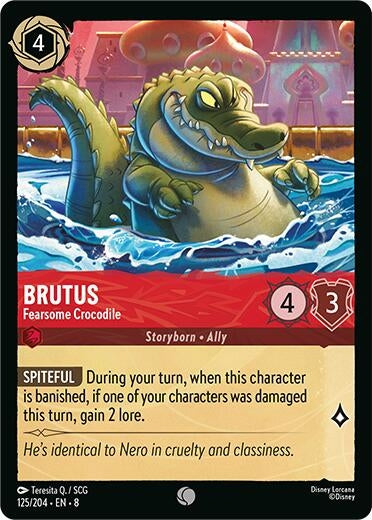 Image for Brutus - Fearsome Crocodile (125/204) - Disney Lorcana