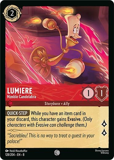 Image for Lumiere - Nimble Candelabra (128/204) - Disney Lorcana