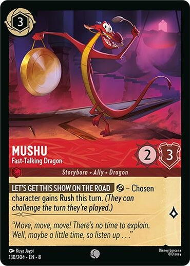 Image for Mushu - Fast-Talking Dragon (130/204) - Disney Lorcana