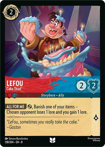 Image for LeFou - Cake Thief (138/204) - Disney Lorcana