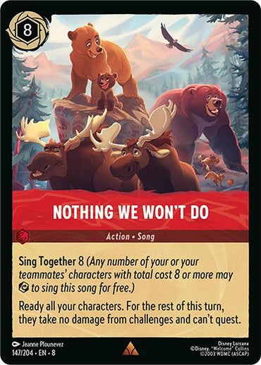 Image for Nothing We Won't Do (147/204) - Disney Lorcana