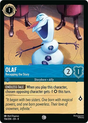 Image for Olaf - Recapping the Story (156/204) - Disney Lorcana