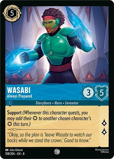 Image for Wasabi - Always Prepared (158/204) - Disney Lorcana