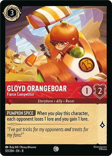Image for Gloyd Orangeboar - Fierce Competitor (121/204) - Disney Lorcana