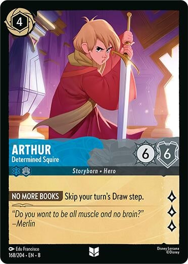 Image for Arthur - Determined Squire (168/204) - Disney Lorcana