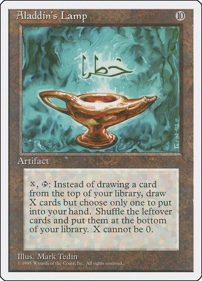 Image for Aladdin's Lamp [Fourth Edition] - Magic: The Gathering