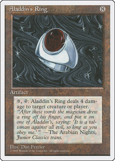 Image for Aladdin's Ring [Fourth Edition] - Magic: The Gathering