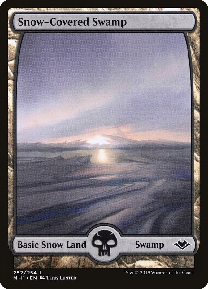Image for Snow-Covered Swamp (252) - Magic: The Gathering