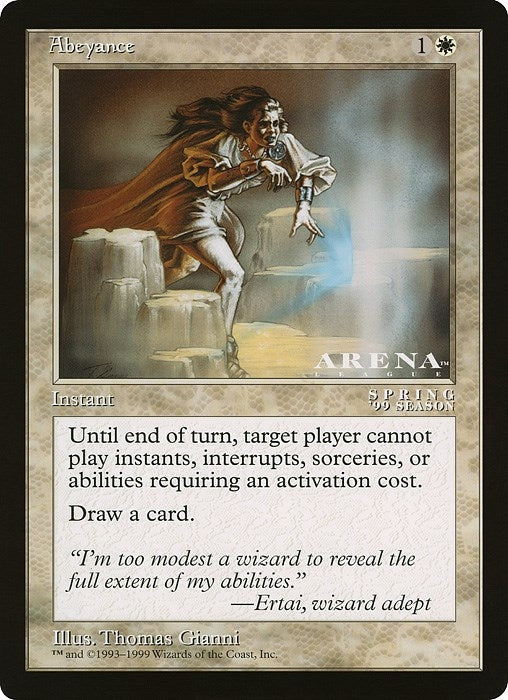 Image for Abeyance (Arena League) [Oversize Cards] - Magic: The Gathering