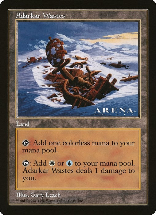 Image for Adarkar Wastes (Arena League) [Oversize Cards] - Magic: The Gathering