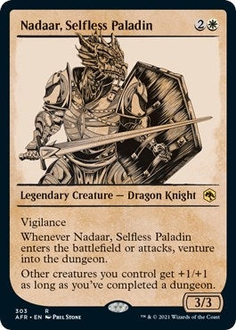 Image for Nadaar, Selfless Paladin (Showcase) (303) [Adventures in the Forgotten Realms]
