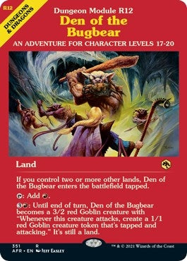 Image for Den of the Bugbear (Dungeon Module) (351) [Adventures in the Forgotten Realms]
