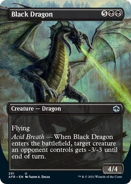 Image for Black Dragon (Borderless) (291) [Adventures in the Forgotten Realms]