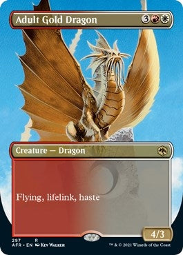 Image for Adult Gold Dragon (Borderless) (297) [Adventures in the Forgotten Realms]