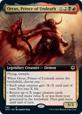 Image for Orcus, Prince of Undeath (Extended Art) (388) - Magic: The Gathering