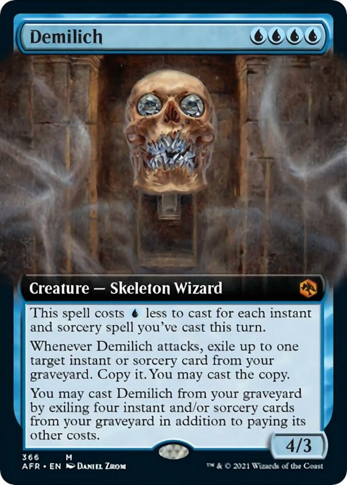 Image for Demilich (Extended Art) (366) - Magic: The Gathering