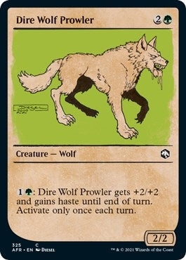 Image for Dire Wolf Prowler (Showcase) (325) - Magic: The Gathering