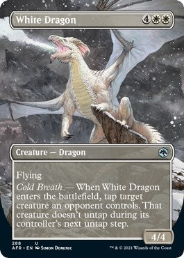 Image for White Dragon (Borderless) (288) - Magic: The Gathering