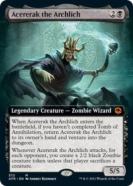 Image for Acererak the Archlich (Extended Art) (372) - Magic: The Gathering