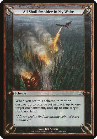 Image for All Shall Smolder in My Wake (Archenemy) [Oversize Cards] - Magic: The Gathering