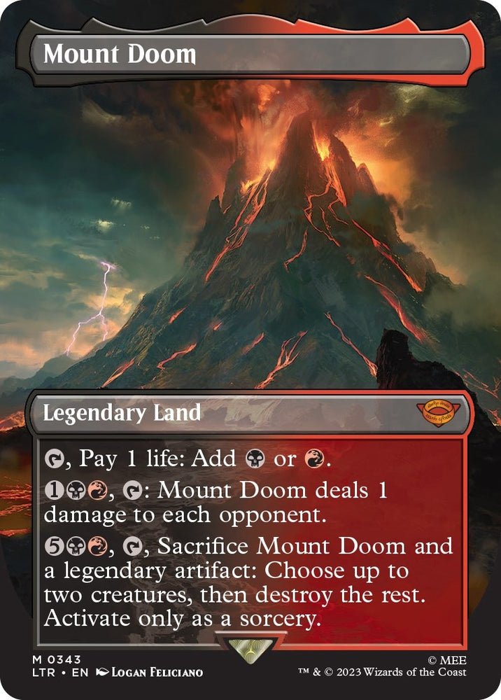Image for Mount Doom (Borderless) (343) - Magic: The Gathering