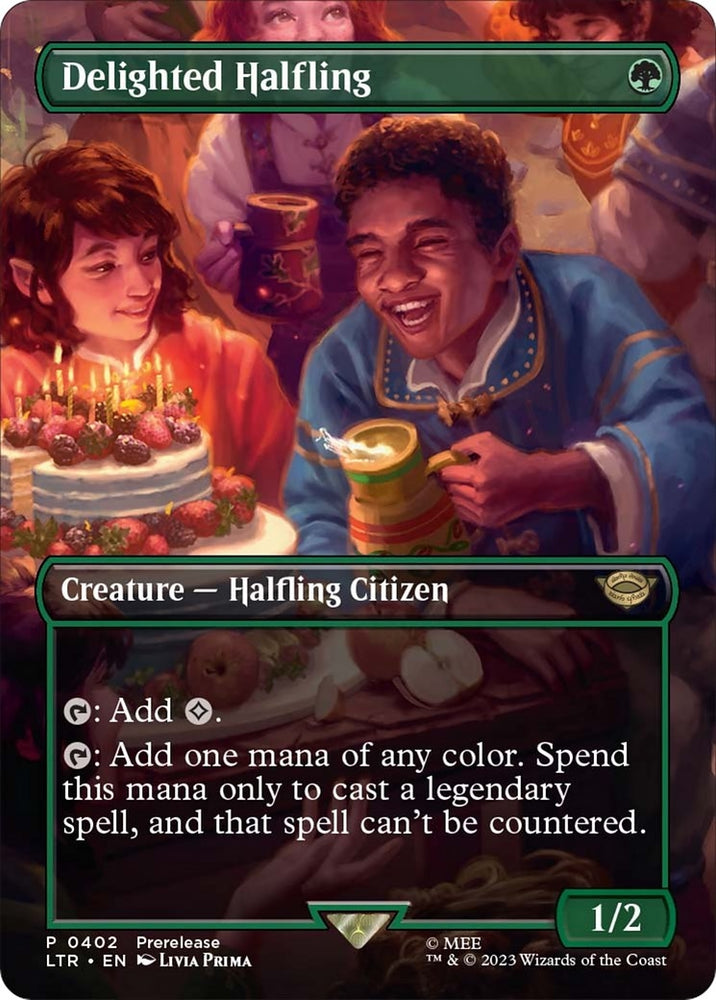 Image for Delighted Halfling (Borderless) (402) - Magic: The Gathering