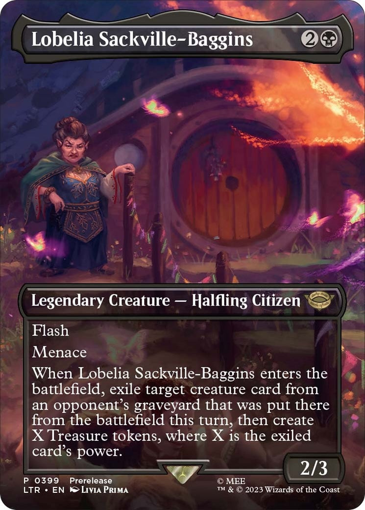Image for Lobelia Sackville-Baggins (Borderless) (399) - Magic: The Gathering