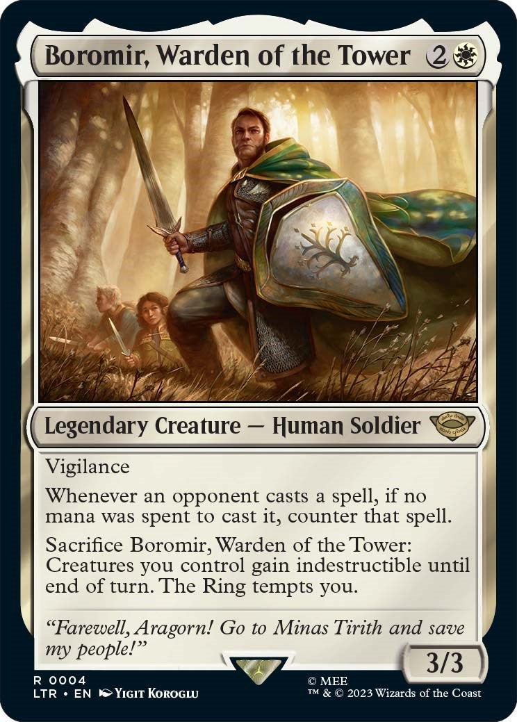 Image for Boromir, Warden of the Tower (4) - Magic: The Gathering