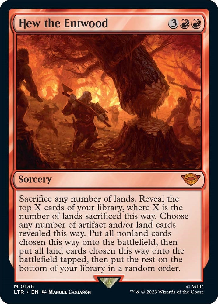 Image for Hew the Entwood (136) - Magic: The Gathering