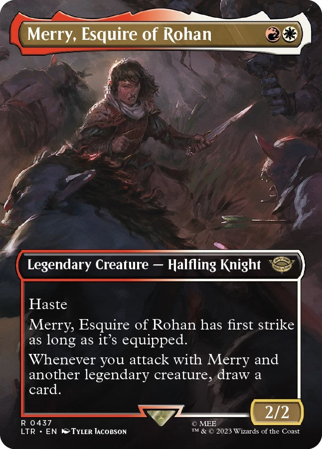 Image for Merry, Esquire of Rohan (Borderless) (437) - Magic: The Gathering