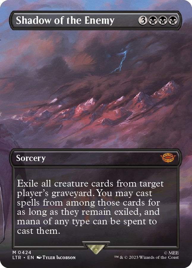 Image for Shadow of the Enemy (Borderless) (424) - Magic: The Gathering